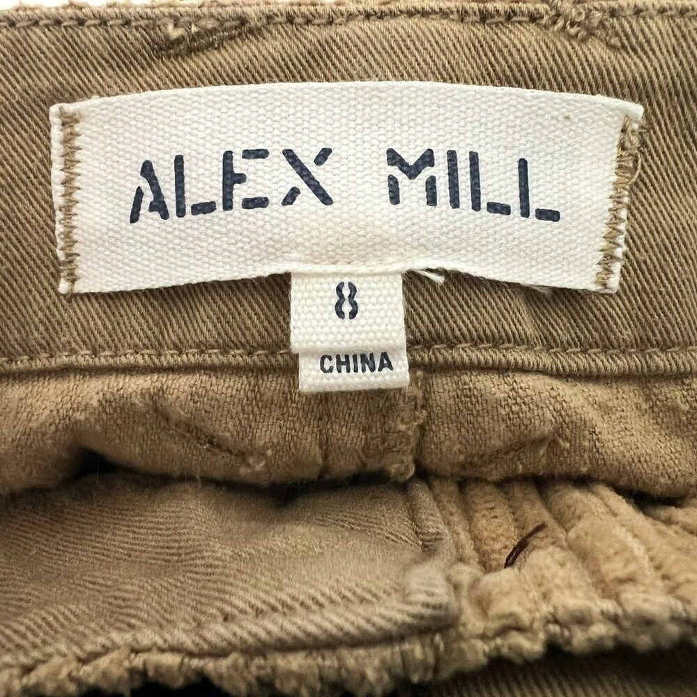 Alex Mill Neil Straight Leg Corduroy Pants, Women's, Sz 8 in Warm Wheat - Picture 4 of 5